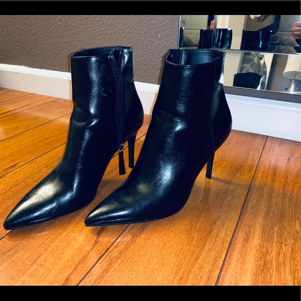 Black ankle booties